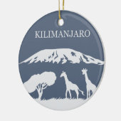 Décoration En Céramique Kilimanjaro (bleu) (Gauche)