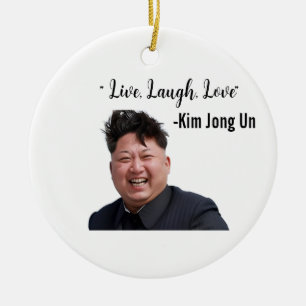 Décoration En Céramique Kim Jong Un, Vive, Riez, Aimez, Cadeau Mème