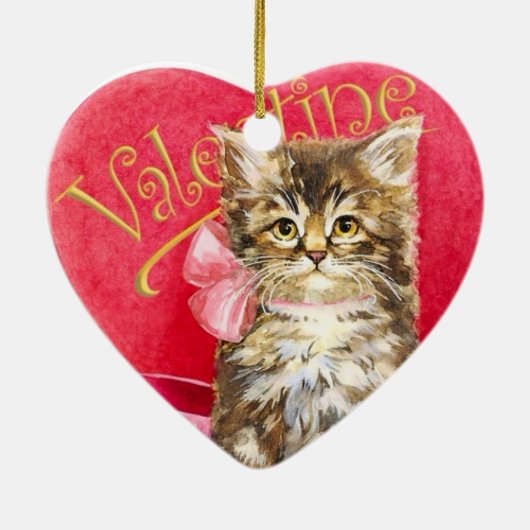 Décoration En Céramique Kitten dans Candy Box (Dos)