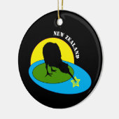 Décoration En Céramique Kiwi - New Zealand Bird & Bro Travel (Noël) (Gauche)