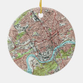 Décoration En Céramique Knoxville Tennessee Map (1978) (Dos)