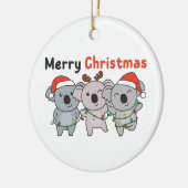 Décoration En Céramique Koala Christmas Animaux Koalas Joyeux Noël Cer (Gauche)