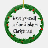 Décoration En Céramique Koala de Père Noël - Dinkum juste (Dos)