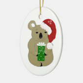 Décoration En Céramique Koala Noël Ours (Gauche)