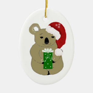 Décoration En Céramique Koala Noël Ours