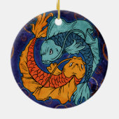 Décoration En Céramique Koi Fish (Dos)