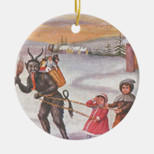 Décoration En Céramique Krampus volant des jouets et des enfants