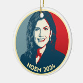 DÉCORATION EN CÉRAMIQUE KRISTI NOEM 2024 (Gauche)