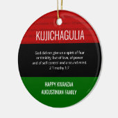 Décoration En Céramique KUJICHAGULIA Kwanzaa (Gauche)