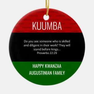 Décoration En Céramique Kwanzaa KUUMBA