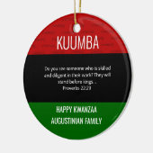 Décoration En Céramique Kwanzaa KUUMBA (Gauche)