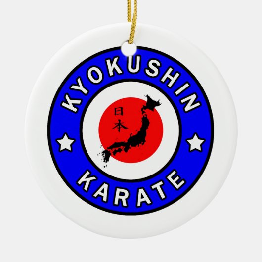 Décoration En Céramique Kyokushin Karate (Devant)