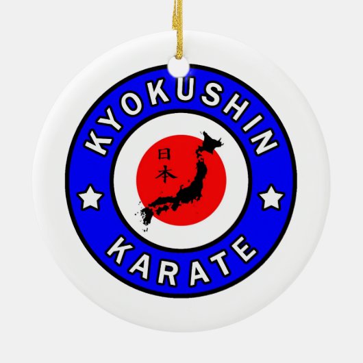 Décoration En Céramique Kyokushin Karate (Dos)