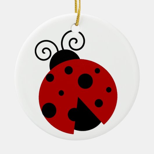 Décoration En Céramique La chance est un joli dessin de Ladybug (Devant)