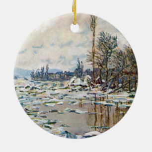 Décoration En Céramique La débâcle des glaces par Claude Monet