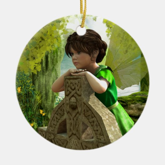 Décoration En Céramique La fée celtique (Devant)