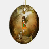 Décoration En Céramique La Fée D'Automne (Droite)