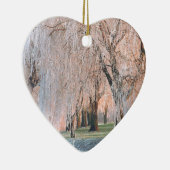 Décoration En Céramique La glace d'arbres a couvert le saule (Droite)