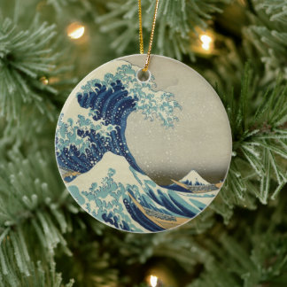 Décoration En Céramique La Grande Vague au large du Mont Fuji Kanagawa Jap