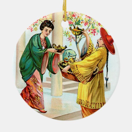 Décoration En Céramique La lampe d'Aladdin (Dos)