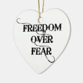 Décoration En Céramique La liberté face à la peur (Gauche)