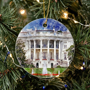 Décoration En Céramique La Maison Blanche à Washington DC – Façade Sud