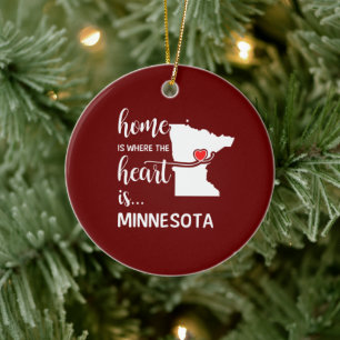 Décoration En Céramique La maison du Minnesota est là où se trouve le co