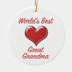 Décoration En Céramique La meilleure grand-mère du monde