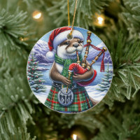 La mignonne Otter de Noël écossaise
