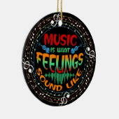 Décoration En Céramique La Musique Est Ce Que Ressemblent Les Sentiments (Droite)