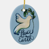 Décoration En Céramique La paix sur terre colombe de l'espoir art pacifiqu (Devant)