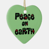 Décoration En Céramique La Paix sur Terre Noël (Droite)