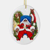 Décoration En Céramique La Père Noël fatiguée de Tracy (Droite)