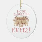 Décoration En Céramique La plus fabuleuse belle-fille du monde (Gauche)