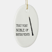 Décoration En Céramique La plus noble des instruments - Ornament Oboe (Droite)