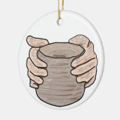 Décoration En Céramique La poterie fait les mains (Gauche)