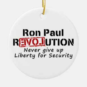 Décoration En Céramique La révolution de Ron Paul n'abandonnent jamais la