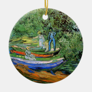 Décoration En Céramique La rive de l'Oise à Auvers par Vincent van Gogh