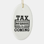 Décoration En Céramique La saison fiscale arrive (Droite)