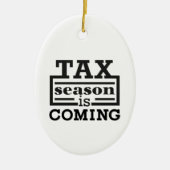 Décoration En Céramique La saison fiscale arrive (Devant)