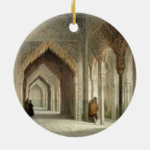 Décoration En Céramique La salle de cour d'Alhambra, Grenade, 1853 (allumé (Dos)