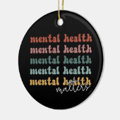 Décoration En Céramique La santé mentale est importante Sensibilisation ré (Gauche)