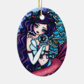 Décoration En Céramique La sirène d'arbre de Noël présente l'art par (Dos)