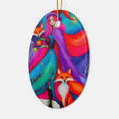 Décoration En Céramique La Sorcière de Noël 8 design (Gauche)