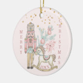 Décoration En Céramique La Suite Casse-Noisettes Avec Son Cheval Rocheux (Gauche)