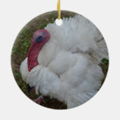 Décoration En Céramique La Turquie blanche (Dos)