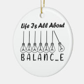 Décoration En Céramique La vie, c'est l'équilibre de l'inspiration de moti (Gauche)