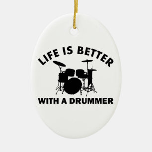 Décoration En Céramique La vie est meilleure avec un batteur