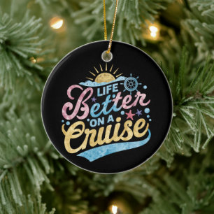 Décoration En Céramique La vie est meilleure lors d'une croisière en famil
