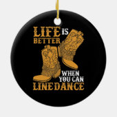 Décoration En Céramique La vie est meilleure quand on peut danser (Dos)